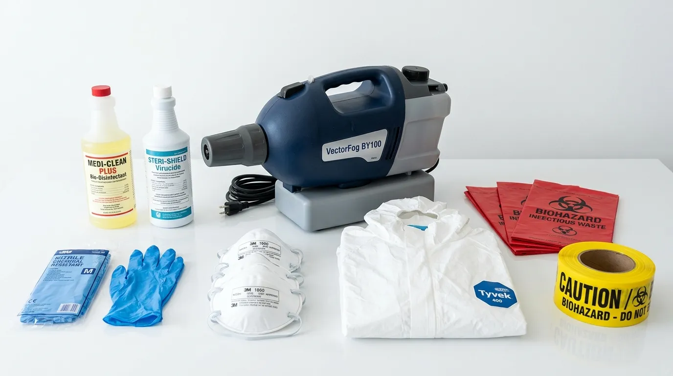 Professional biohazard remediation crew working in Spring Valley